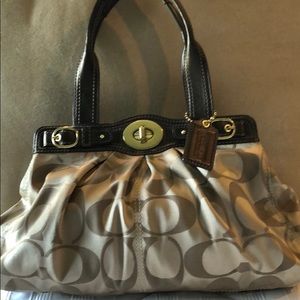 Coach bronze/tan satchel. Rarely used